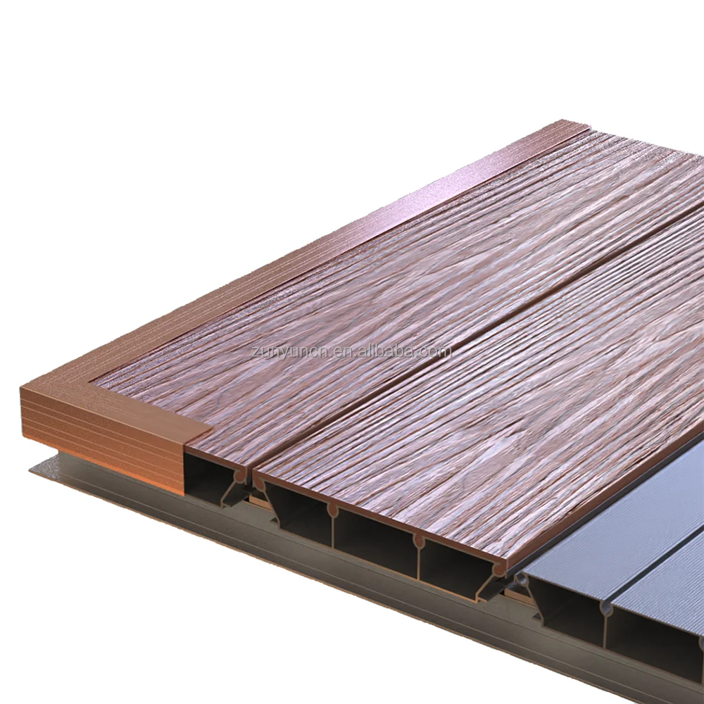 Long Service Life Quality Guarantee Aluminum-pontoon-decking aluminum Plastics Composite Floor aluminum Deck For Luxury Homes