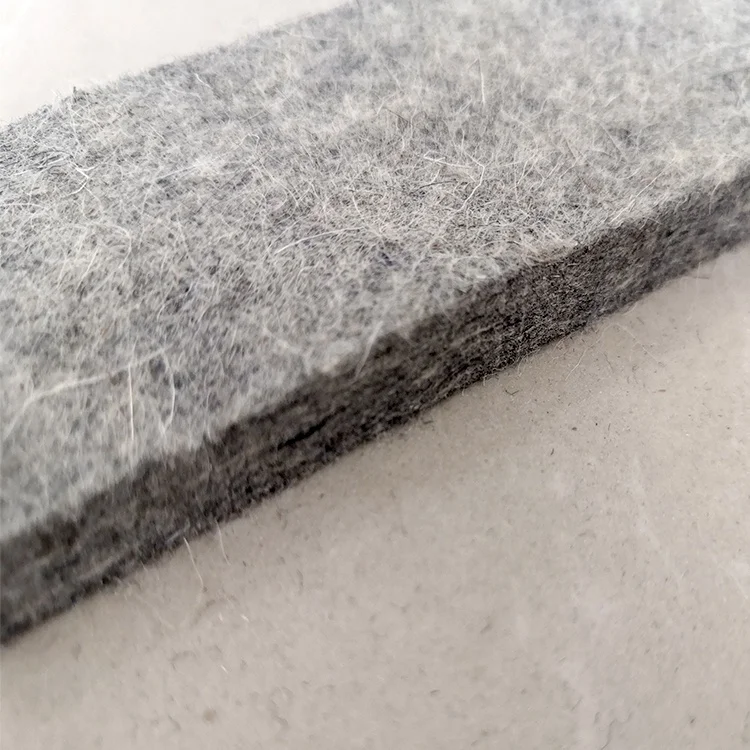 
100% wool grey door squeegee insulation felt seal strip 