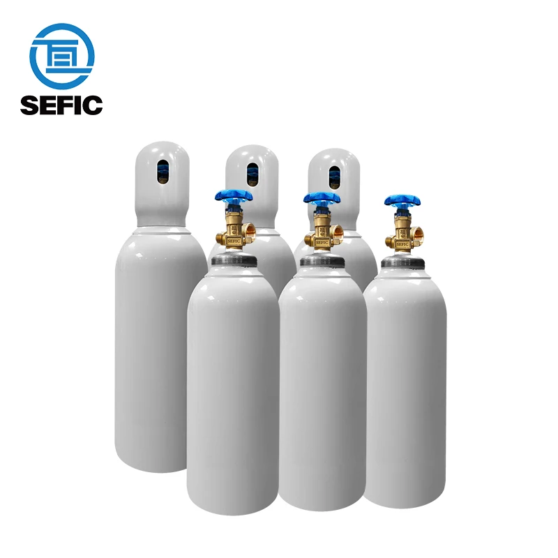 3.6L DOT3AA Industrial Gas Cylinder Oxygen Gas Cylinder Used For Industry And Nitrogen/Argon/Helium/CO2 Steel Gas Cylinder