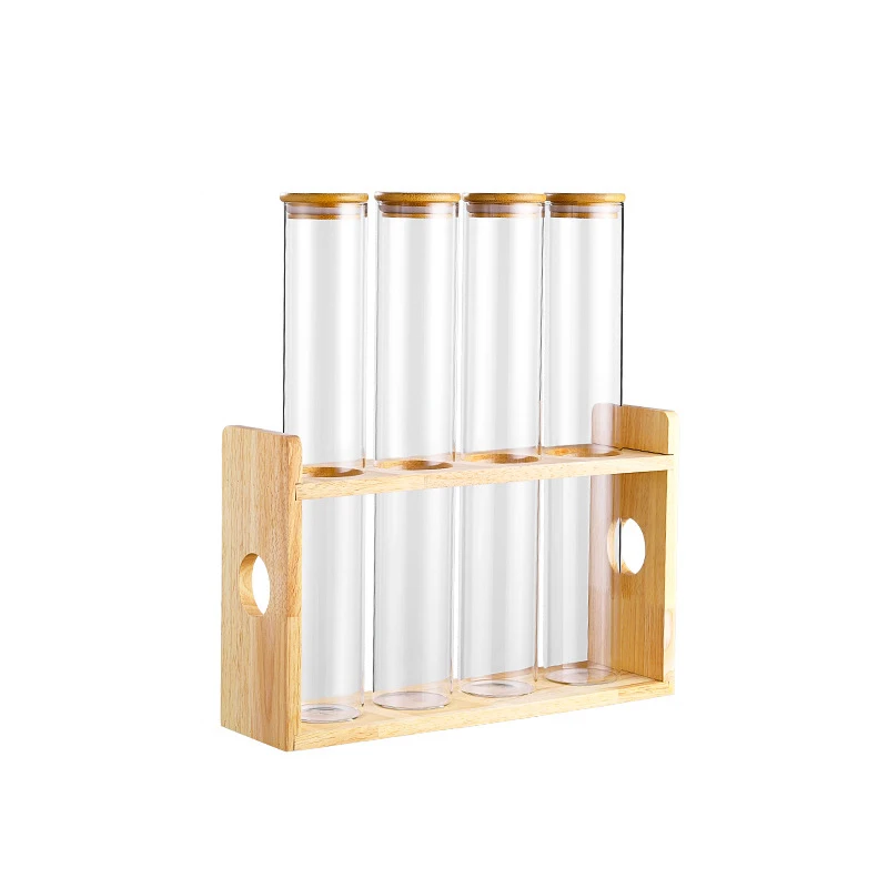 1510ml 1850ml 2900ml 3000ml 3 Liter Locking Bamboo Lids Large Glass Jar Big Food Storage Jars With Metal Clam Bamboo Lids Glass