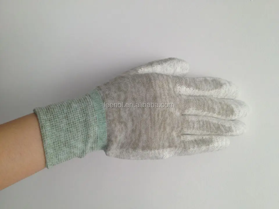 Leenol conductive copper fiber palm fit glove antistatic safety gloves