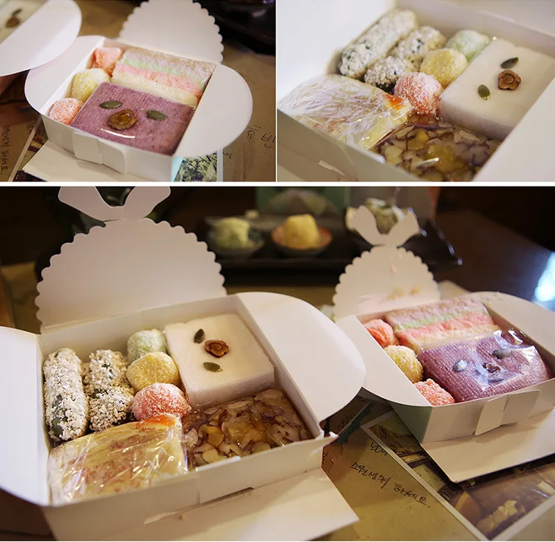 Custom printed wedding candy chocolate gift box for packaging with bow tie