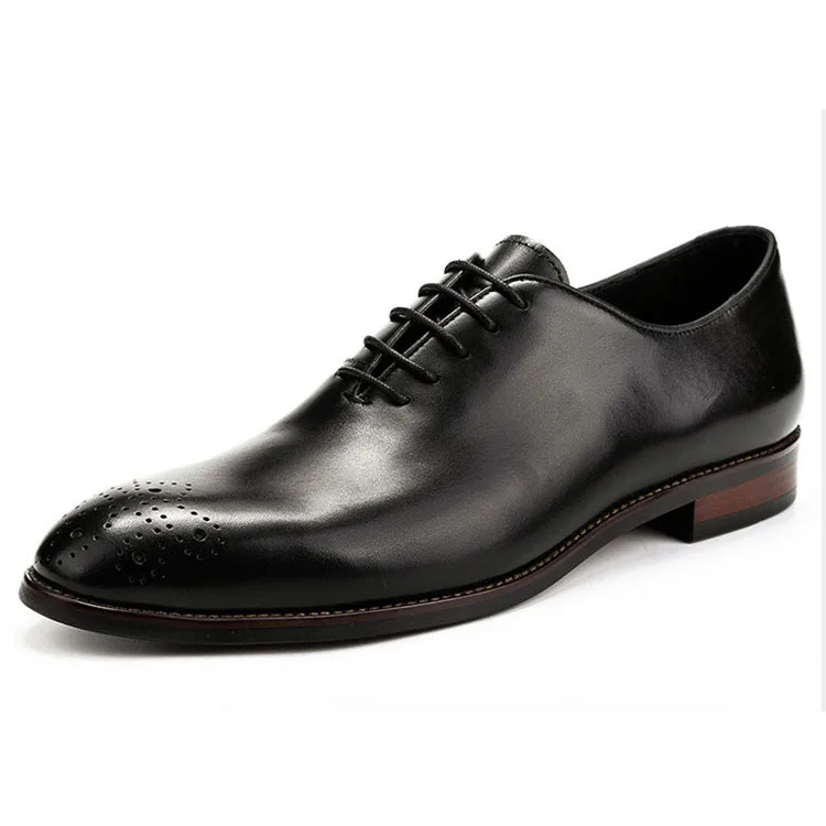 Wholesale Large Size Black High Sole Men Italian Style Shoes Casual Leather Sole Shoes Zapatos Para Hombre