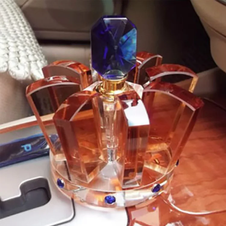 Хрустальная бутылка для масла стеклянная в форме короны автомобиля или женщины духов