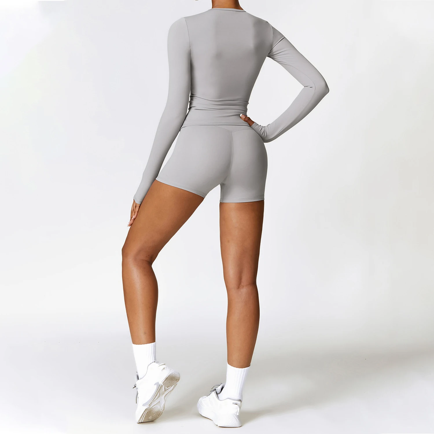 Buttery soft Outdoor Training Quick-drying Workout Clothes For Slimming Yoga Tops Sport Top Fitness Women Long Sleeve