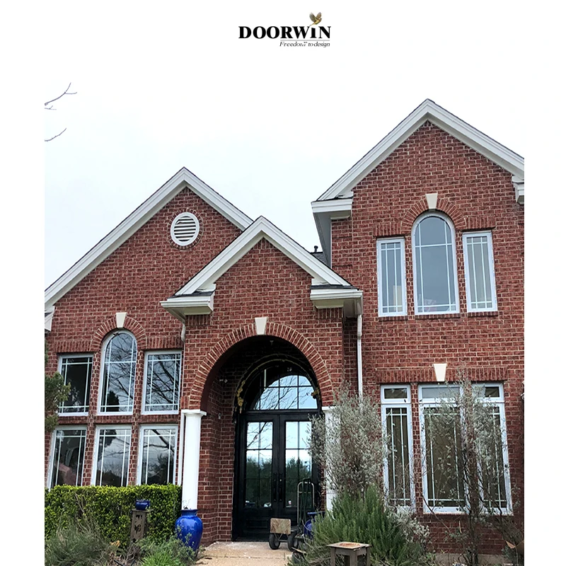 American hot sales vinyl thermal break aluminium double hung large pvc upvc windows