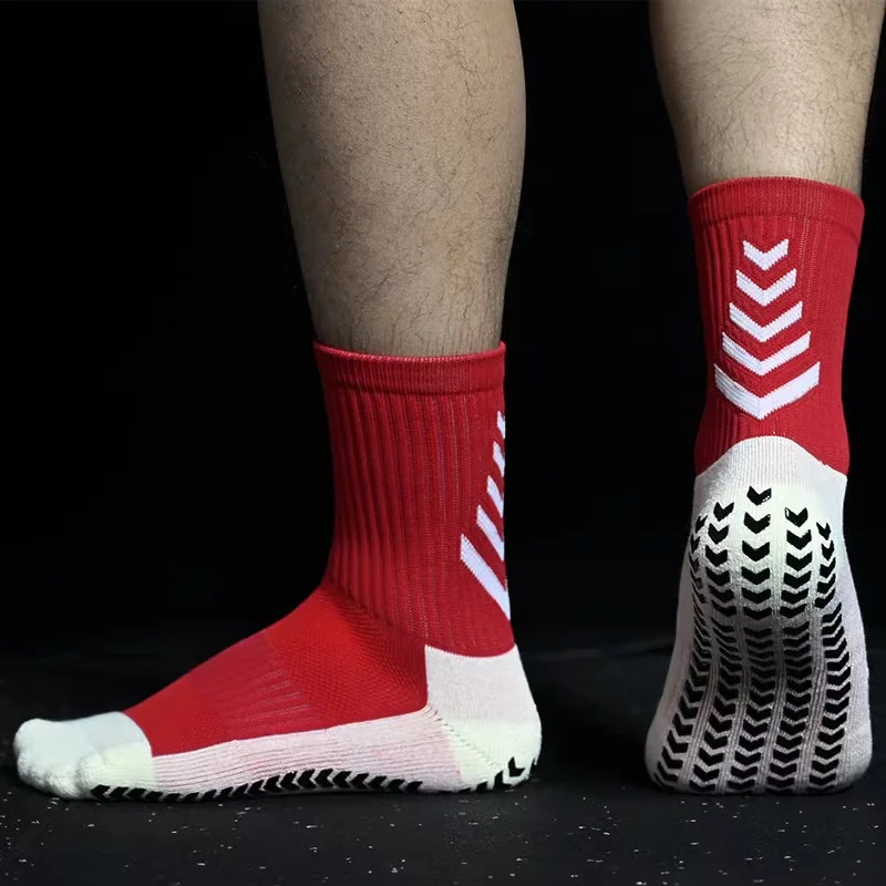 High Quality Fashion anti-slip soccer socks football Anti Slip Tube Trampoline Custom Socks Soccer Sports Grip Socks