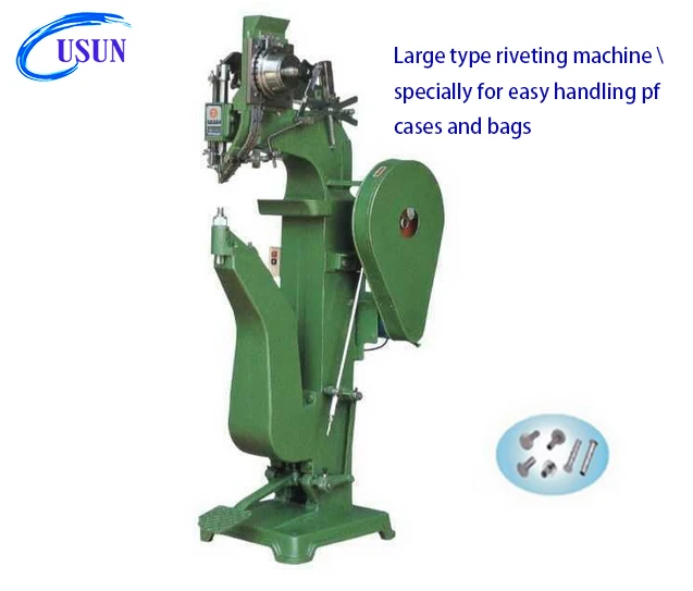 USUN model :US-506B big size auto-feeder tubular riveting machine for luggage bag