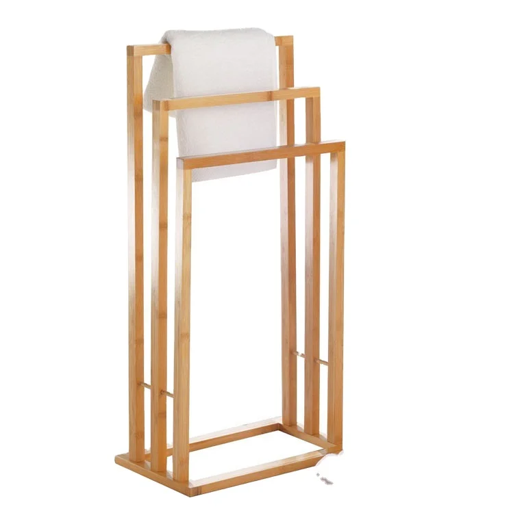 Лидер продаж отдельно стоящая бамбуковая лестница для ванной комнаты вешалка полотенец