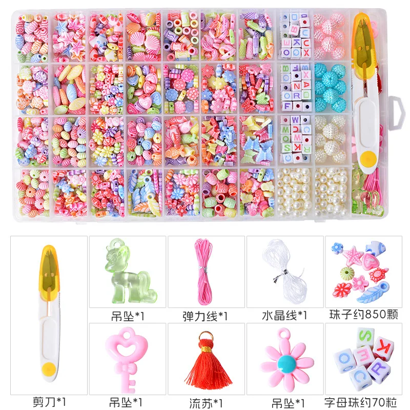 Bracelet Making Kit Beaded DIY Jewelry Accessories Materials Beads Handmade Beaded DIY Accessories