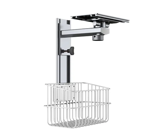 Hospital Furniture Aluminum wall mounted bracket monitor trolley workstation adjustable Patient Monitor Wall Mounted stand