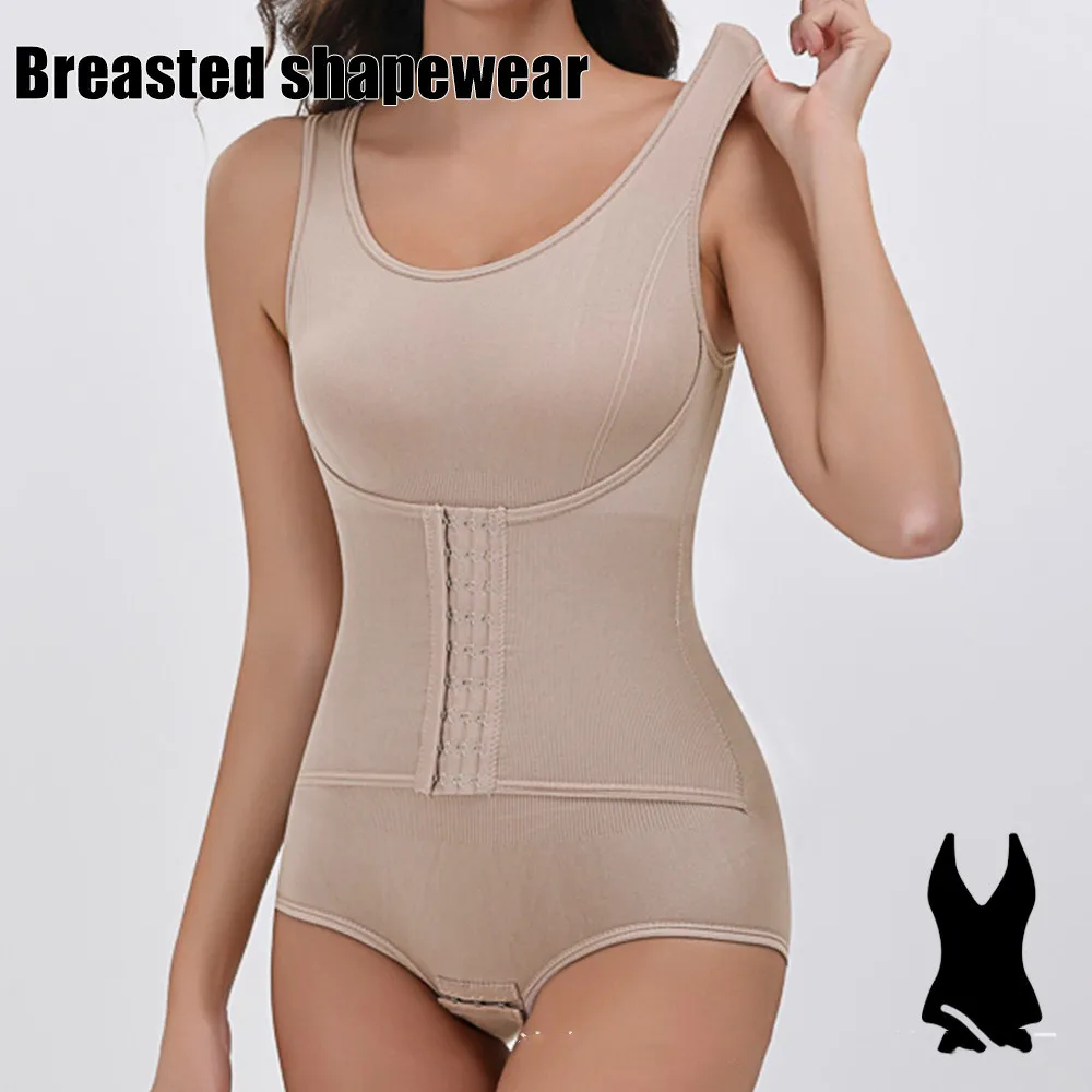 King Mcgreen Star Breasted Shapewear Triangle Shapewear With Hook Bodysuit Tight Fitting Fajas Body Shapers Women Waistcoat