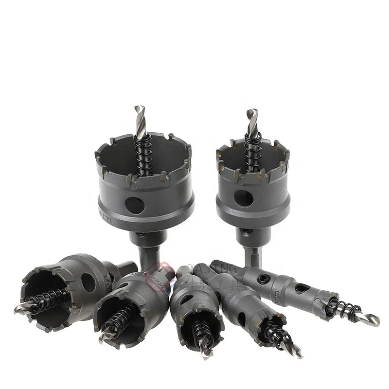 12-100mm High quality Tungsten Carbide tip TCT Alloy Hole saw for metal stainless steel  pipe cutter drill bit
