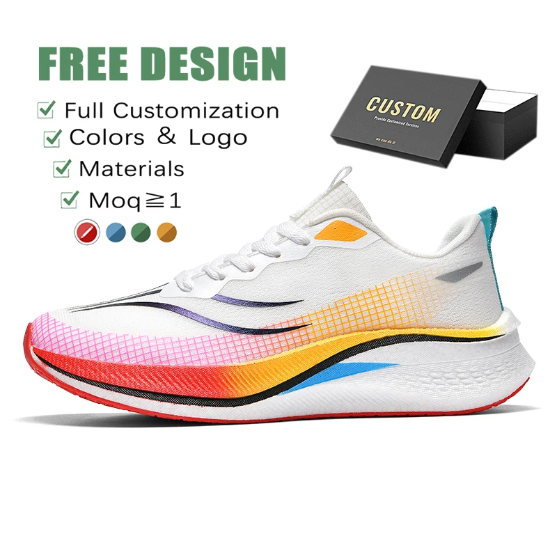 Athletic Sneakers Wholesale Runners Gym High Quality Breathable Brand Designer Trainers Custom Logo Carbon Running Shoes