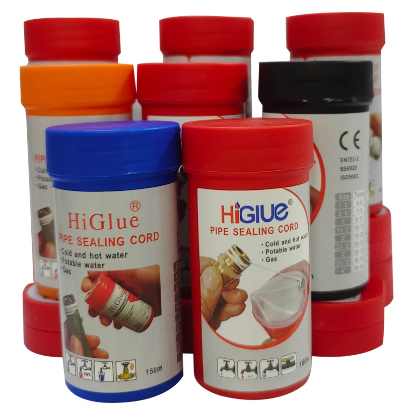 WRAS APPROVED 55 Pipe Sealing Thread Cord threaded pipe and fitting sealant Immediate Full Pressure Sealing 160m