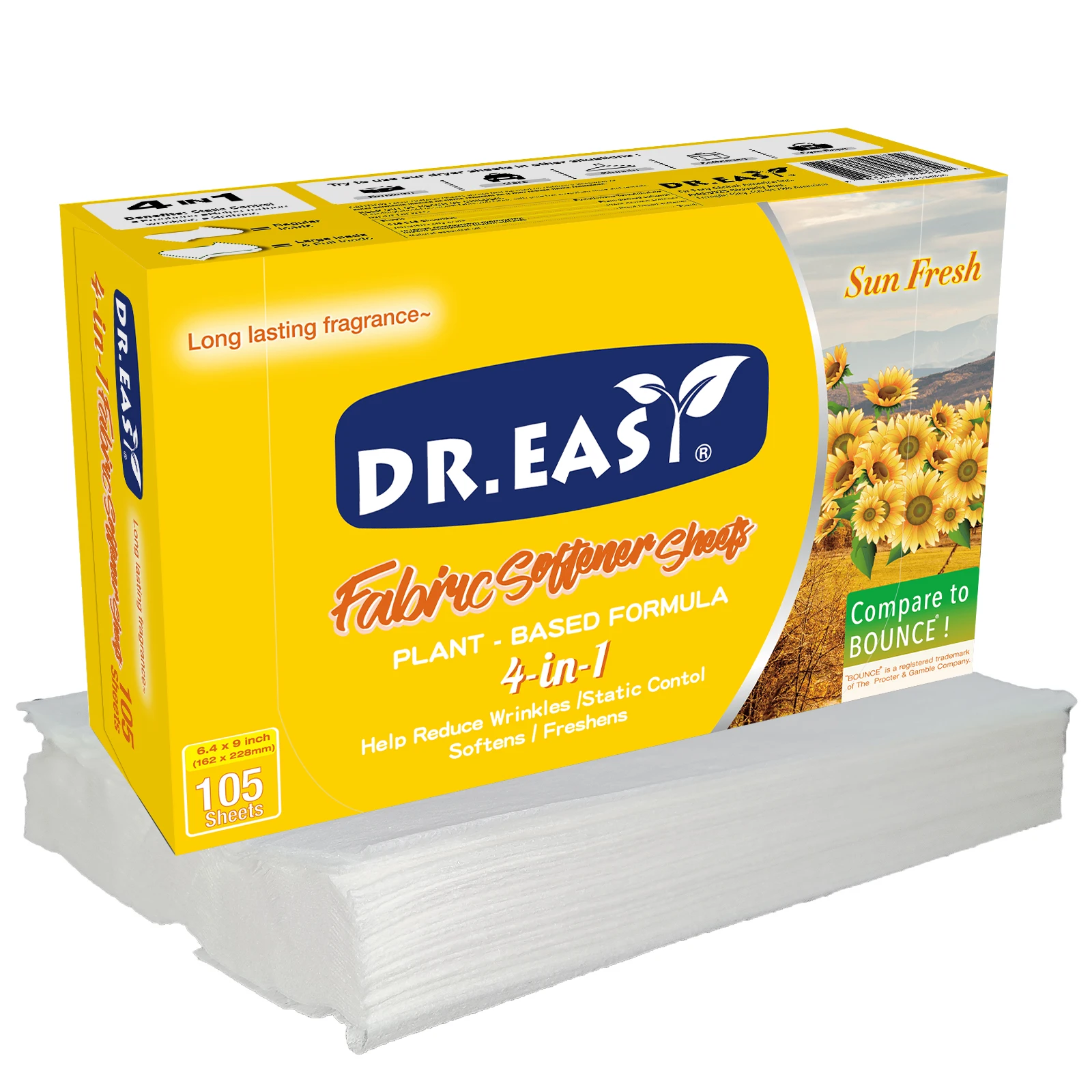 High Quality Scented Tumble Dryer Sheet Wholesale Customization Tumble Dryer Sheets