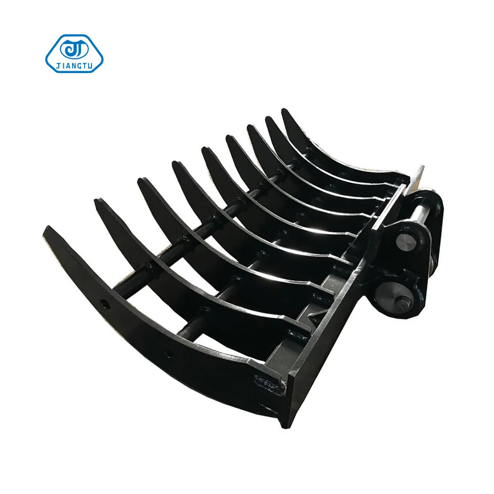 Customized Excavator Attachments Tilt land Root Rake
