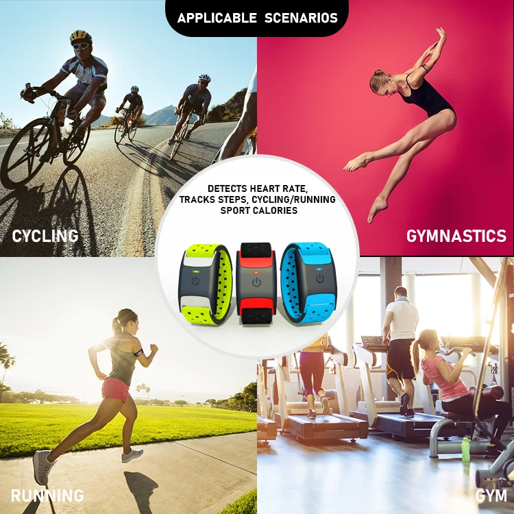 
CHILEAF Wireless Ant Ble Heart Rate Monitor Armband Heart Rate Monitor Band 