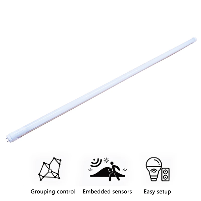 High Quality 2ft 4ft Low Pf Microwave Radar Sensor T8 Led Tube Light For Parking Lot Basement Corridor Warehouse