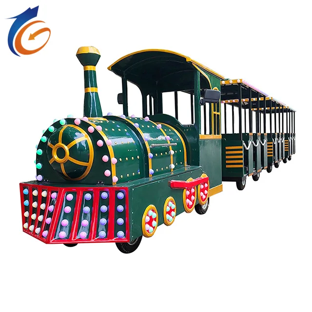 Zhengzhou Henan Factory Electric Tourist Train Locomotive Amusement Rides Electric Train for Home Use and Theme Parks