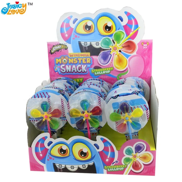 High Quality Colorful Windmill Fruity Flavor Hard Lollipop Candy