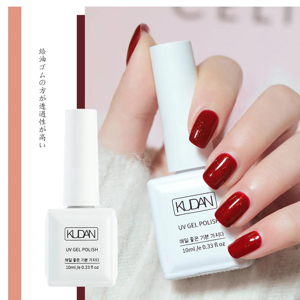 Kudan Wholesale Custom Logo Odorless Resin Very Good Non Toxic Nail Gel Polish For Nail Salon