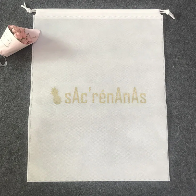 Высококачественные нетканые сумки для покупок пучковые с собственным логотипом