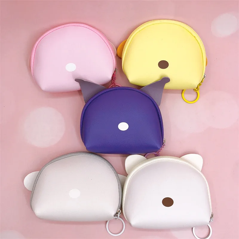Mini Wallet Ladies Change Purse Wholesale Gift Kitty Girl PU Leather Coin Bag Card Key Pouch Money Cartoon Lovely Monster Pocket