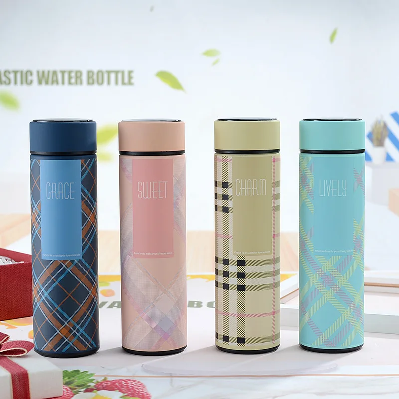 18/8 stainless steel led temperature display sports vacuum flask with tea infuser wholesale
