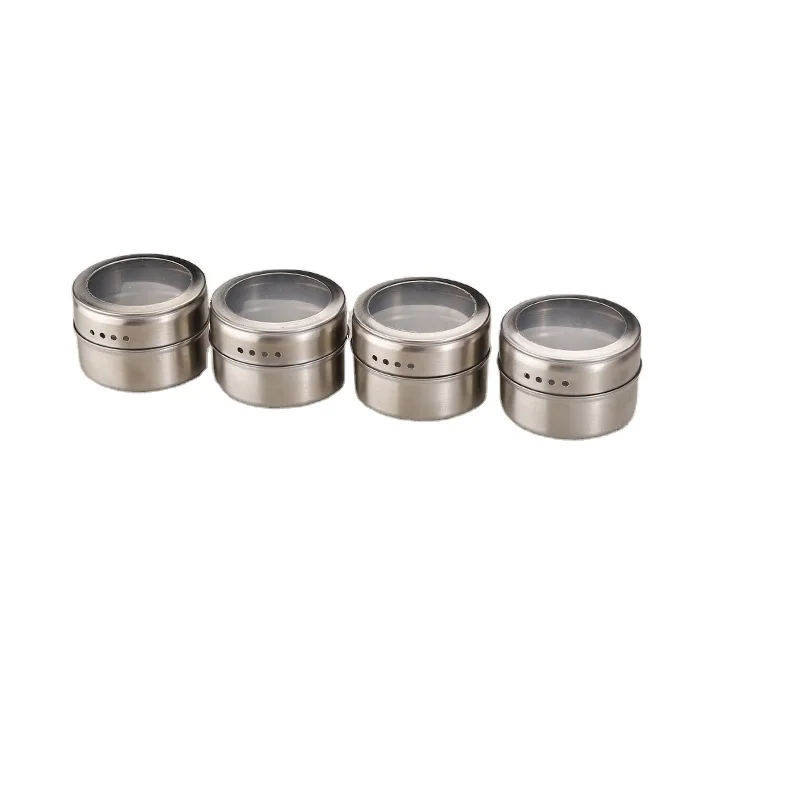 Wholesale Affordable Price Rectangular Base Classification Magnetic Spice Tins