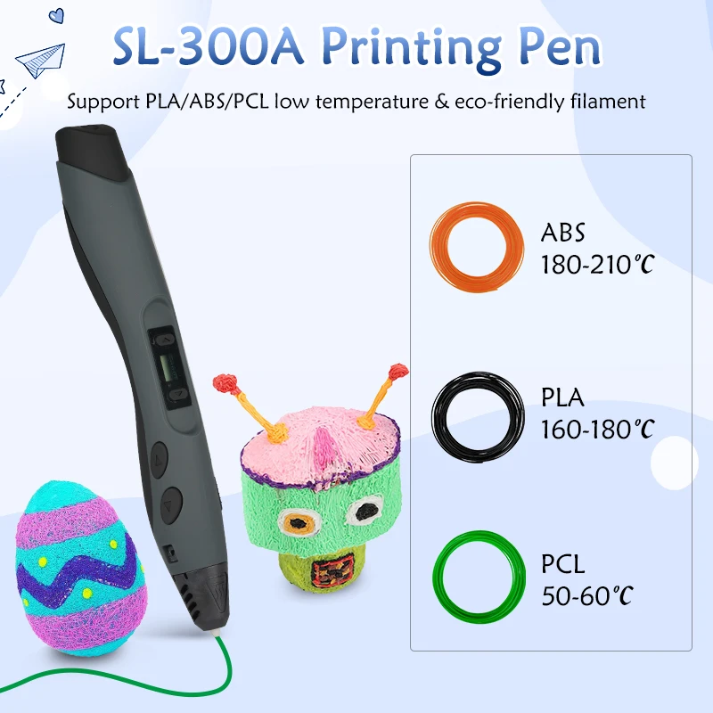 SUNLU 3D Printing Pen Christmas Gift for Children with LCD Screen 3D Print Pen