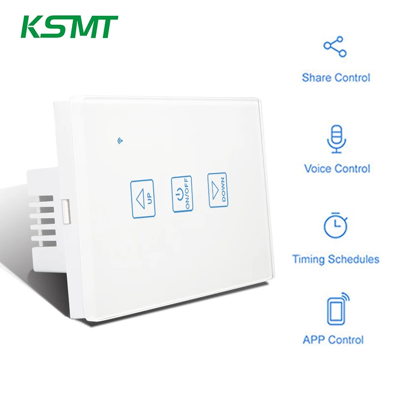 smart light dimmer switch 1 GANG 1 WAY Glass Panel touch switch dimmer wifi USA APP Voice Control touch wifi dimmable switch
