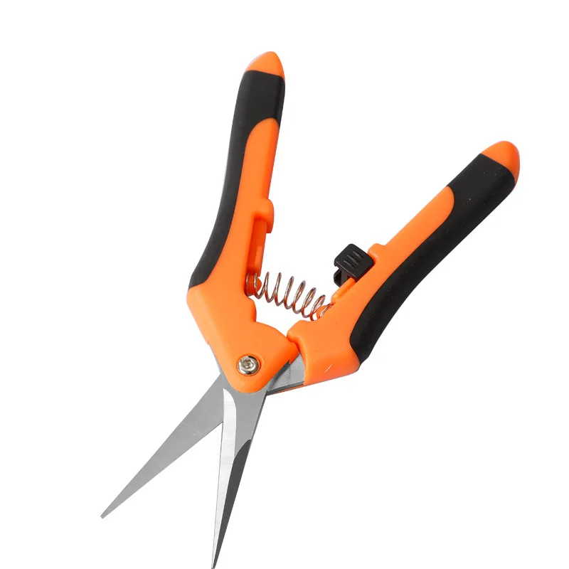 6.5 Inch Garden Pruning Shears Hand Pruner with Stainless Steel Straight Blades Grape Pruning Scissors