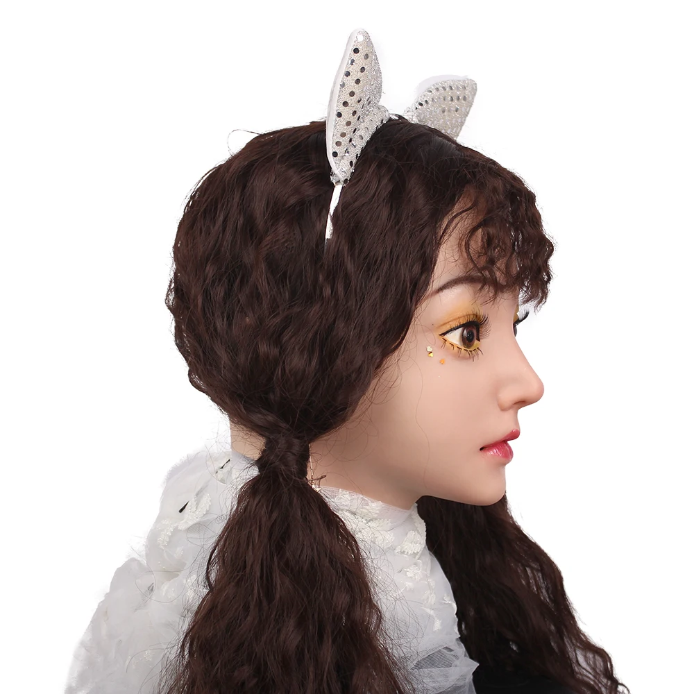 Party mask Real Human Silicone makeup mask party masque Realistic female mask beautiful girl Cosplay Drag Queen Crossdresser