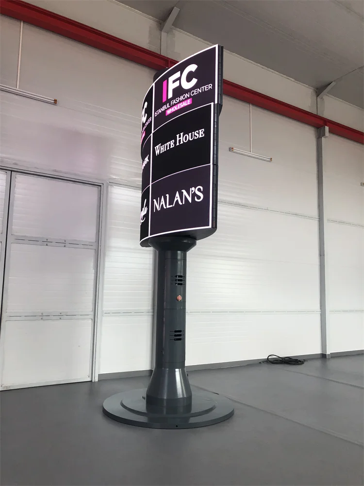 architect adorable fantastic designed idea for shopping mall rotating led display led advertisement transform display screen