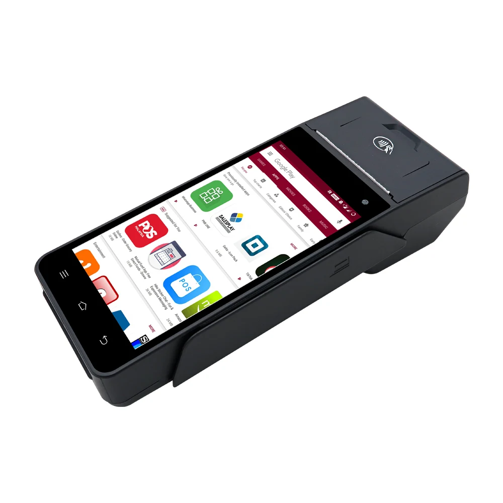H-Z90 Smart Android System Handheld Pos Terminal With Bt Wifi 3g Mini Cash Register Machine Portable Pos With Thermal Printer