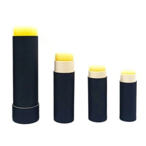 eco friendly 3oz empty push up  black kraft paper cardboard lip balm deodorant tubes 1,5 1,5oz tube