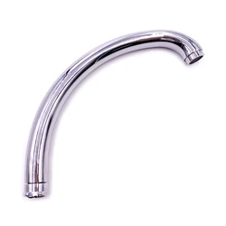 Stainless Steel 201 Chrome Plated Faucet Spout Tube Length 39cm