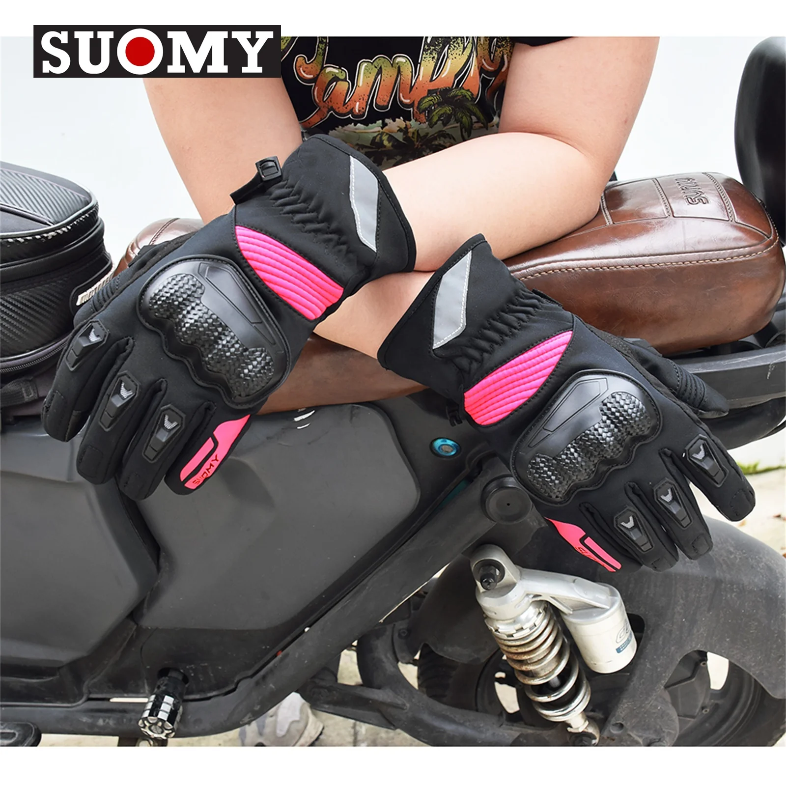 Winter Motorcycle Gloves Waterproof Gant Moto Warm Men Full Finger Moto Gloves Touch Screen Guantes Motorbike Riding Gloves