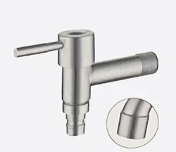 XZ-204 Hot Sale Stainless Steel T-Type Brushed Durable Toilet Facet Wall Mounted Bathroom Washing Machine Tap
