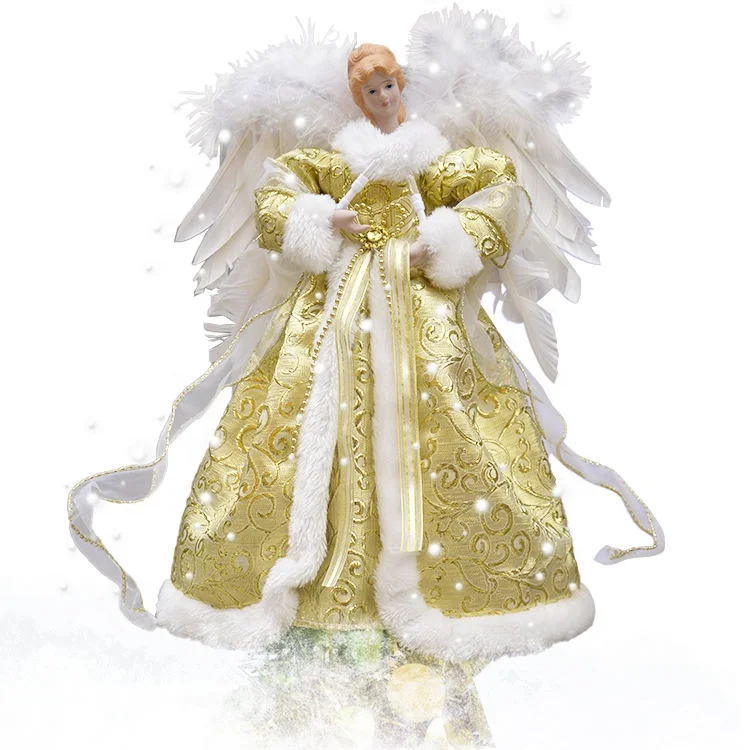 Christmas Decoration Supplies Ornaments Fairy Angel Tree Topper For Christmas Tree
