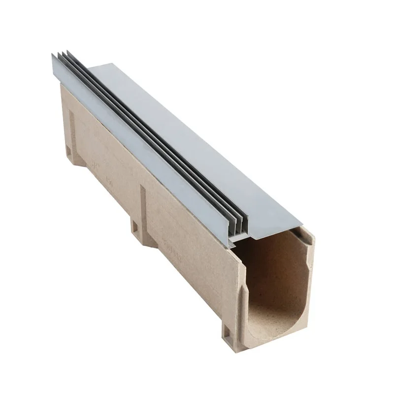 Resin Composite Open Ditch Grating U-groove Cover Plate Finished Linear Drainage Ditch