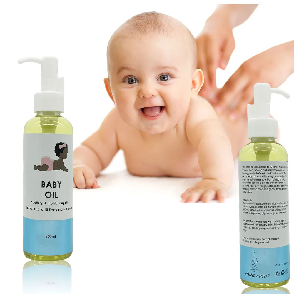 Private Label Baby Oil Natural Baby Skincare Product Smoothing Moisturizing Skin High Quality Face & Body Oil for Children Oil