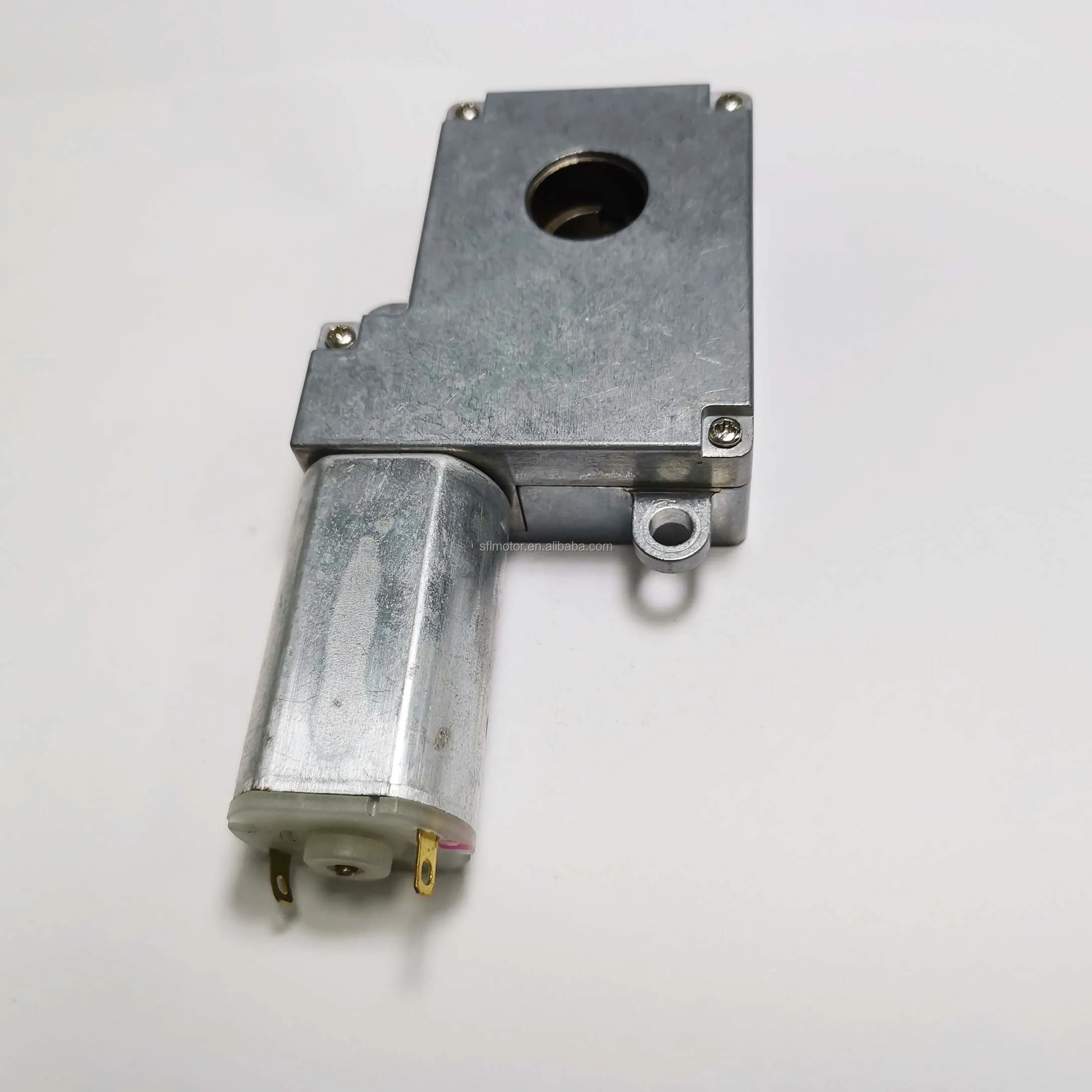 12 volt reducer engine 40NM 390 self-lock dc worm gear motor