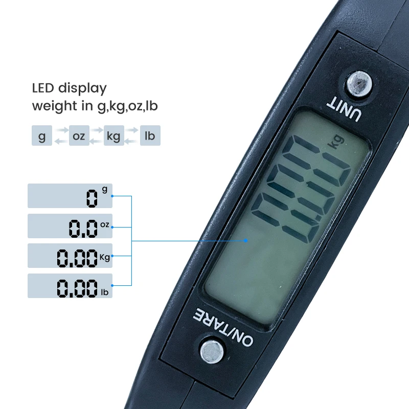 110LB/50KG Luggage Fishing Weighing Hand Scales Digital Weighing Scale