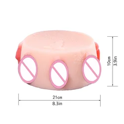 New Cake Men Silicone Masturbation Doll Sex Toys 7 Vagina Clitoris Pussy Real Experience Masturbation Cup