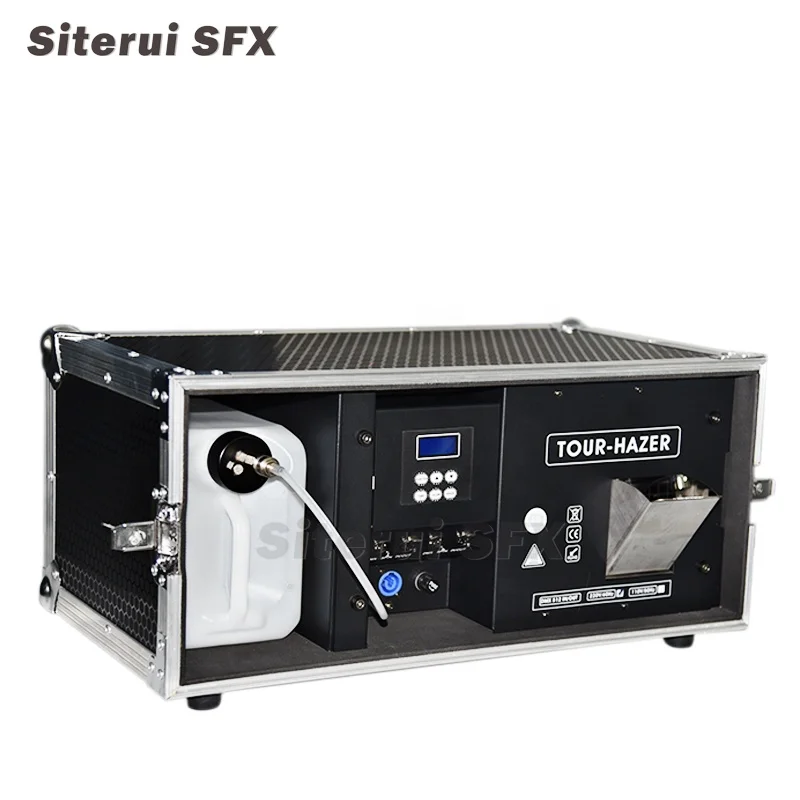 SITERUI SFX 2000w Mist Haze Machine Morning Fog with Flight case Support with DMX +remote Control for Disco and Stage Party