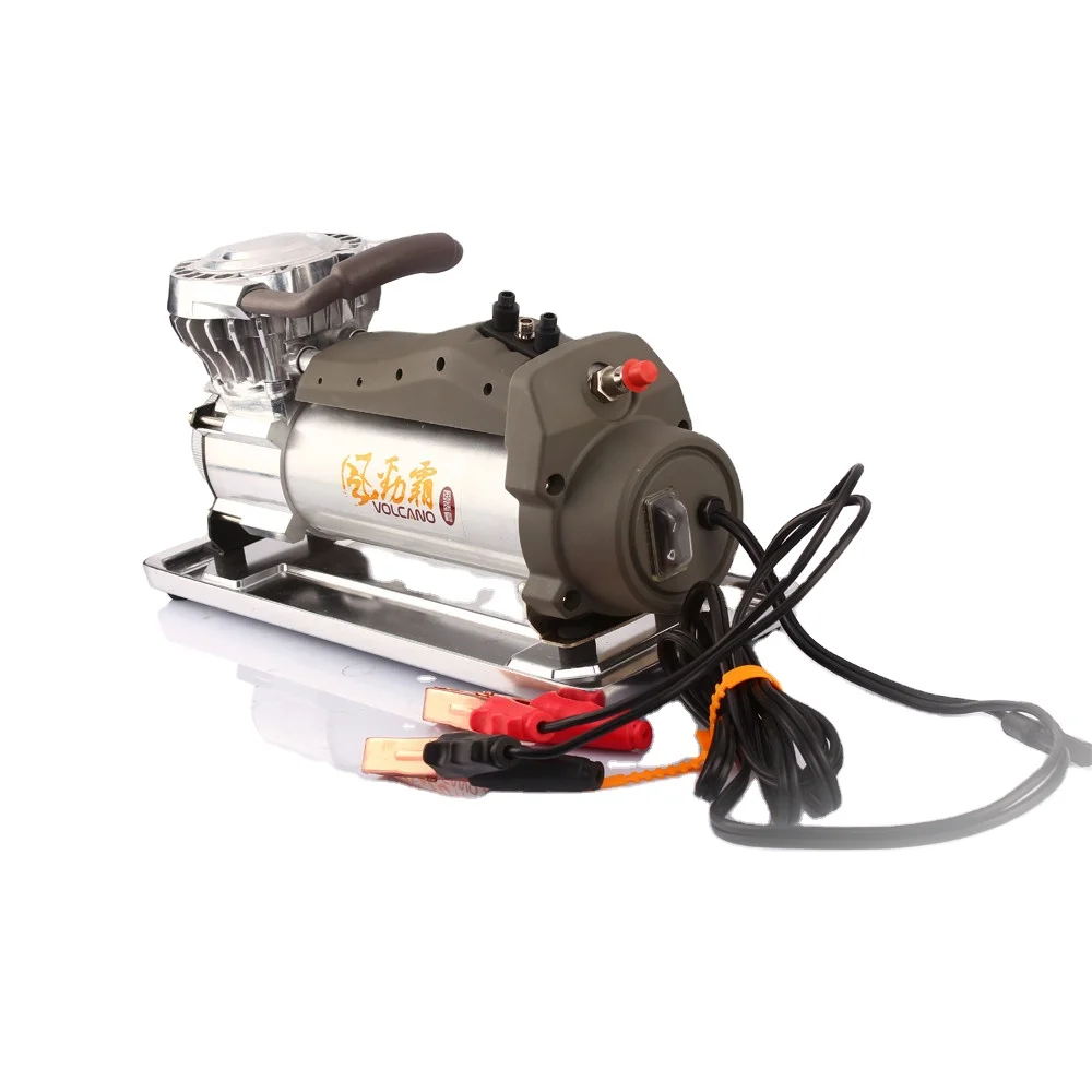 VOLCANO heavy duty 12V big tire used air compressor with carry bag