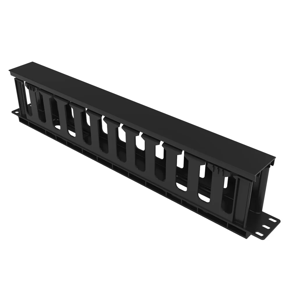 factory price 1U 19 Inch type plastic Patch Panel Cable Organizer management Cable Manager