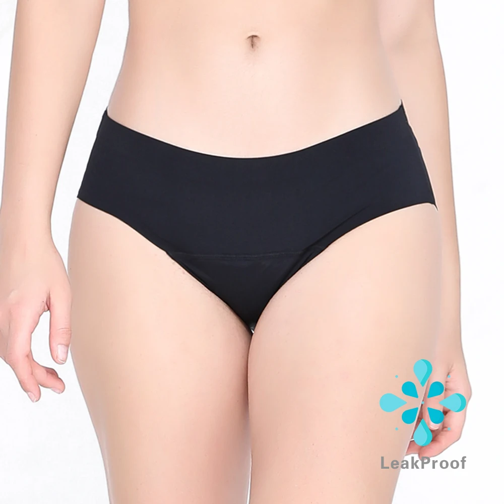 LEVEL 008 Women Menstrual Underwear Bamboo Organic Cotton Reusable Leak Proof Full Protection 4 Layers Absorbent Period Panties